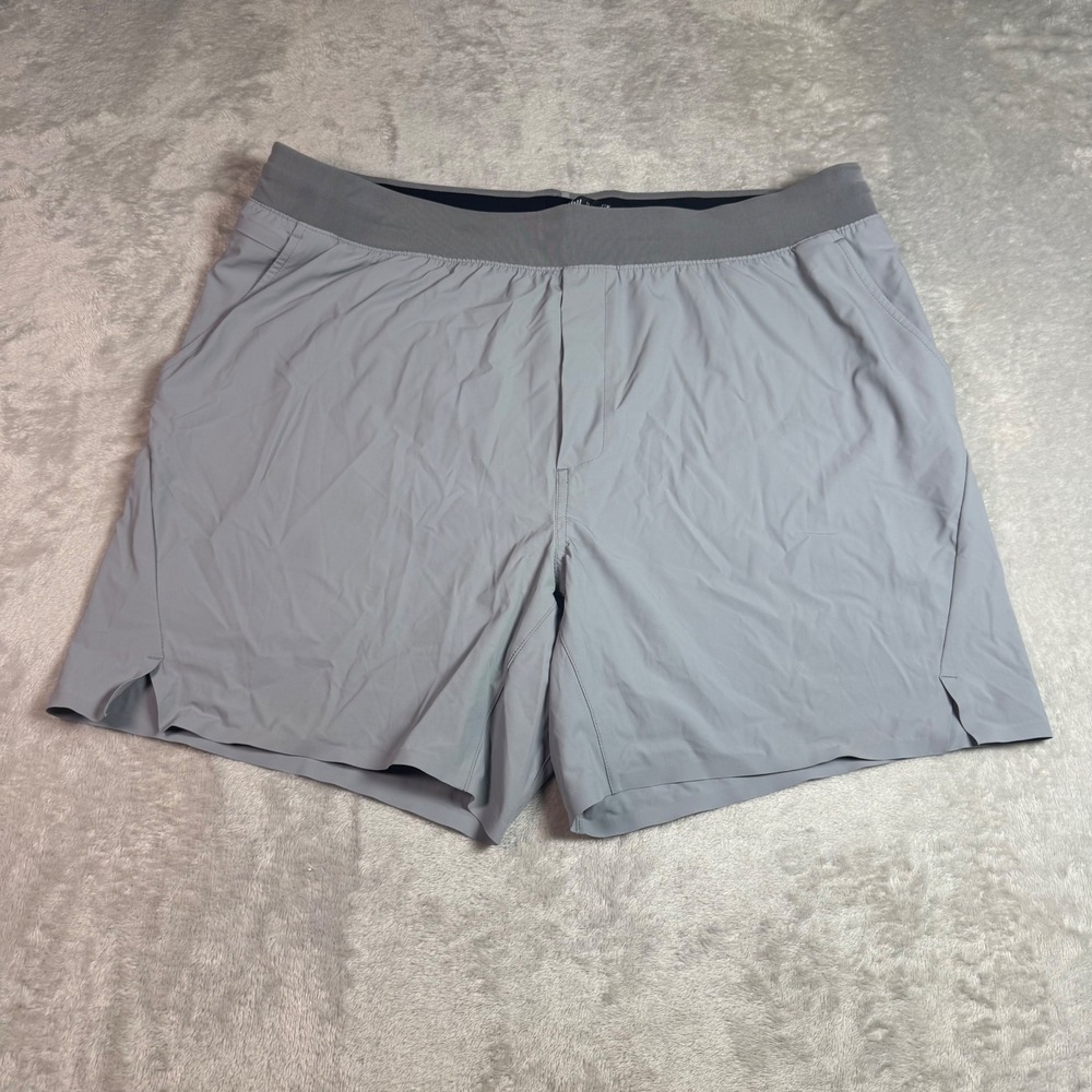NWOT Ten Thousand Mens 6.5 inch Set Short 2XL Gray Lined Quick Dry